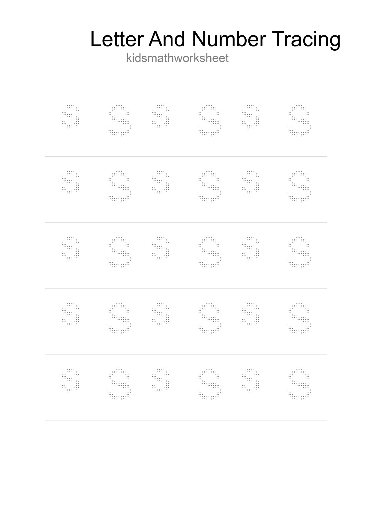 Printable Tracing Worksheet For Kids - Part 142